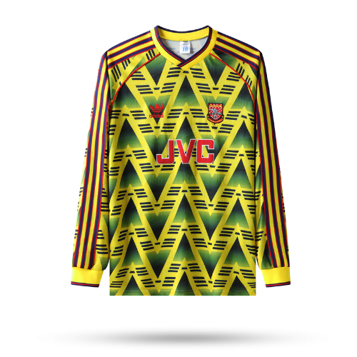 Arsenal 1991/93 Away Kit "Bruised Banana" (Long Sleeve)